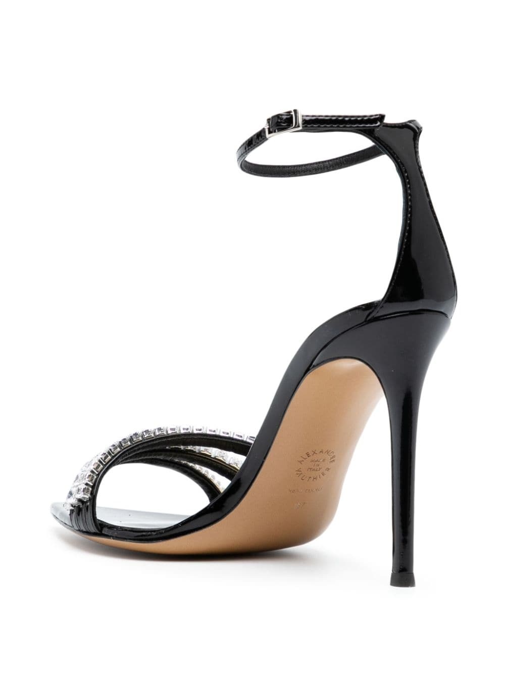 crystal-embellished 85mm leather sandals - 3