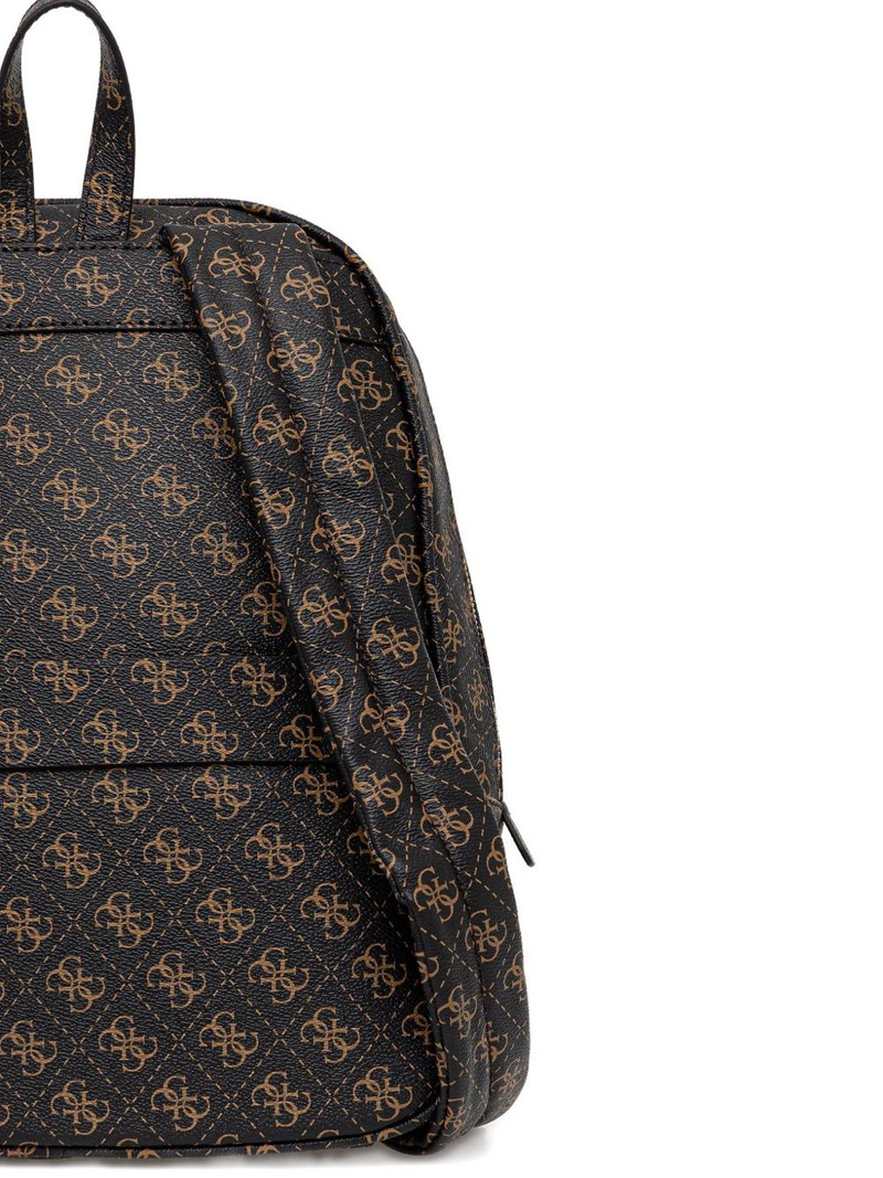 monogram-pattern zip-pocket backpack 3