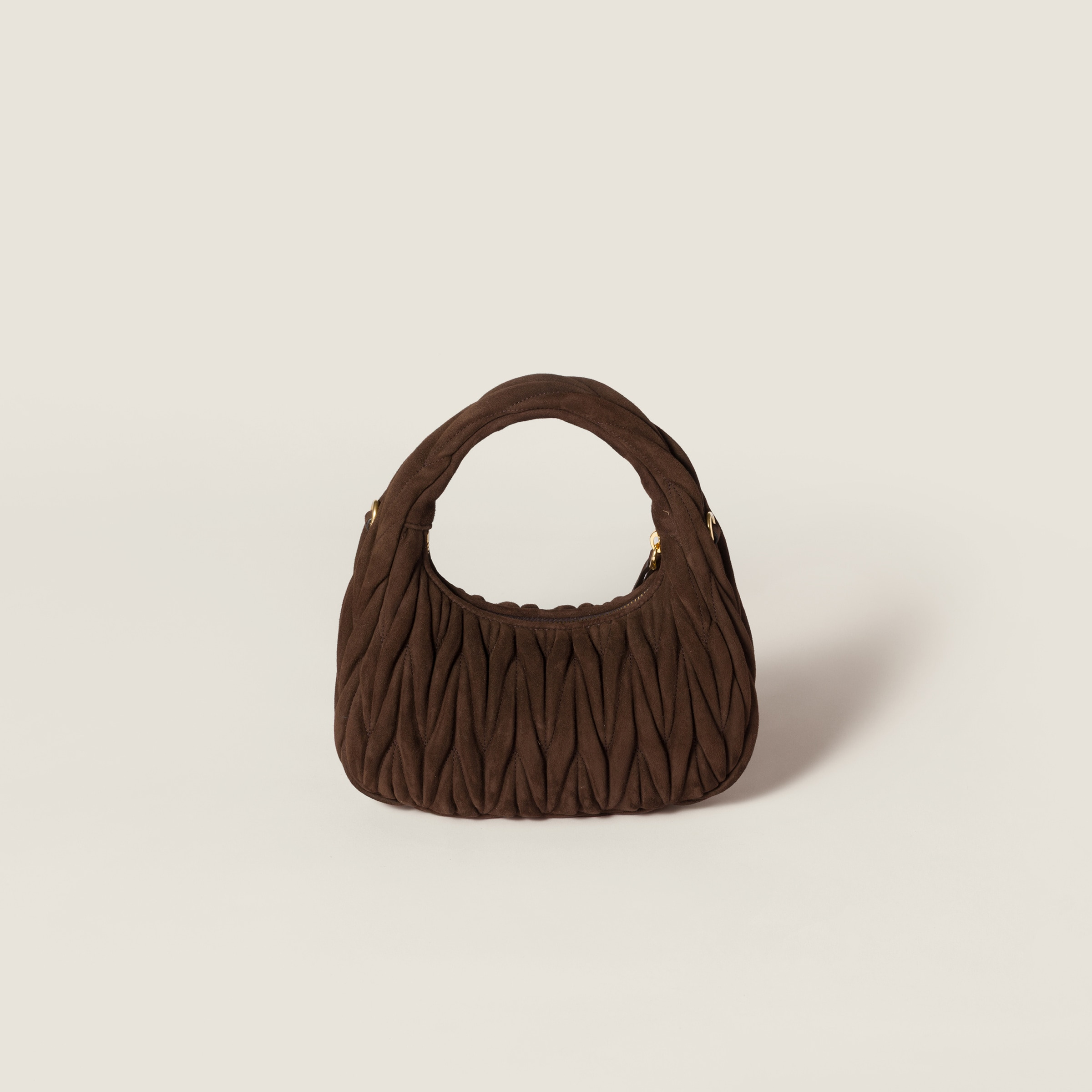Wander matelassé suede bag - 3