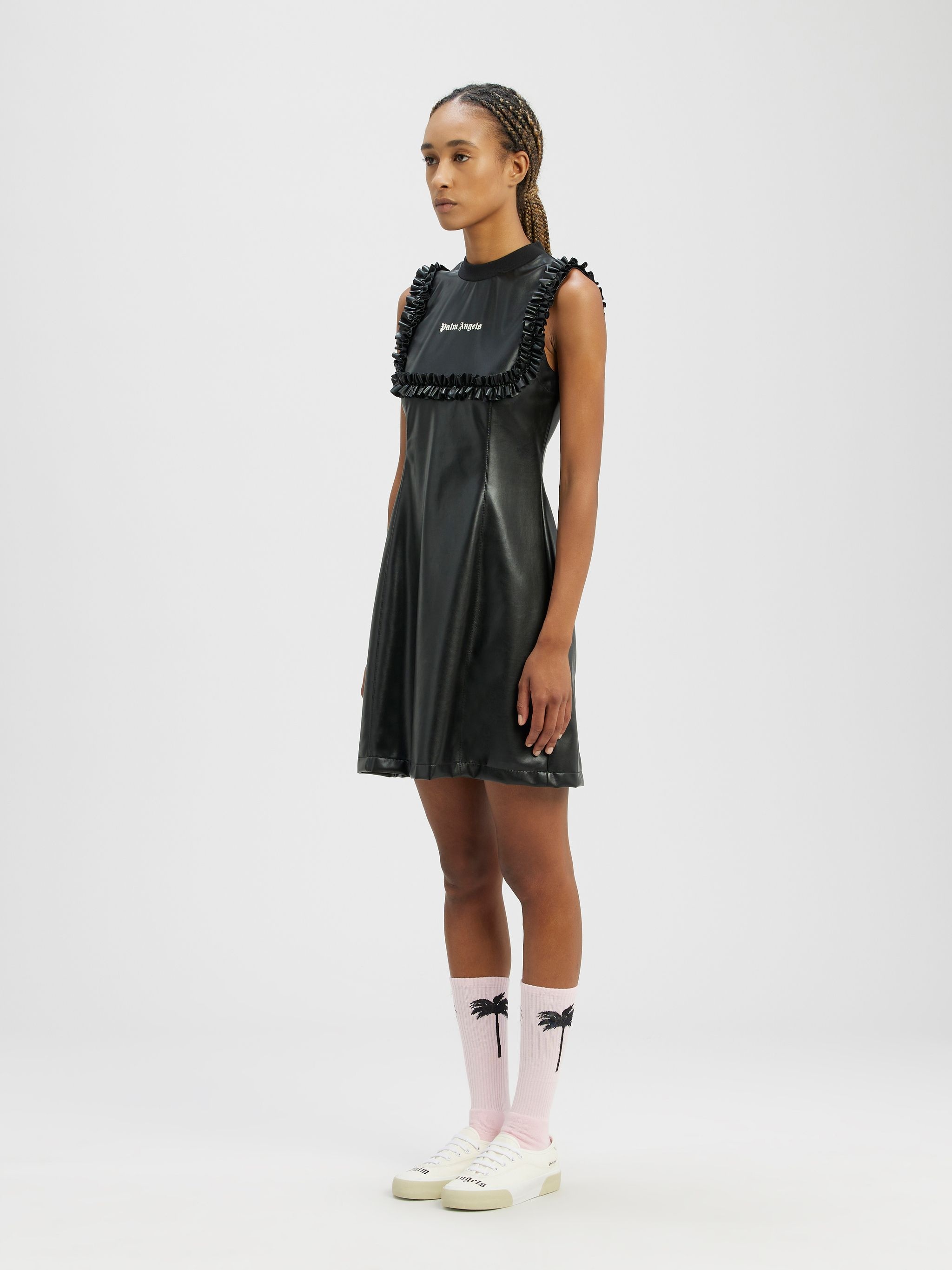 Leather Effect Mini Trac Kdress - 4