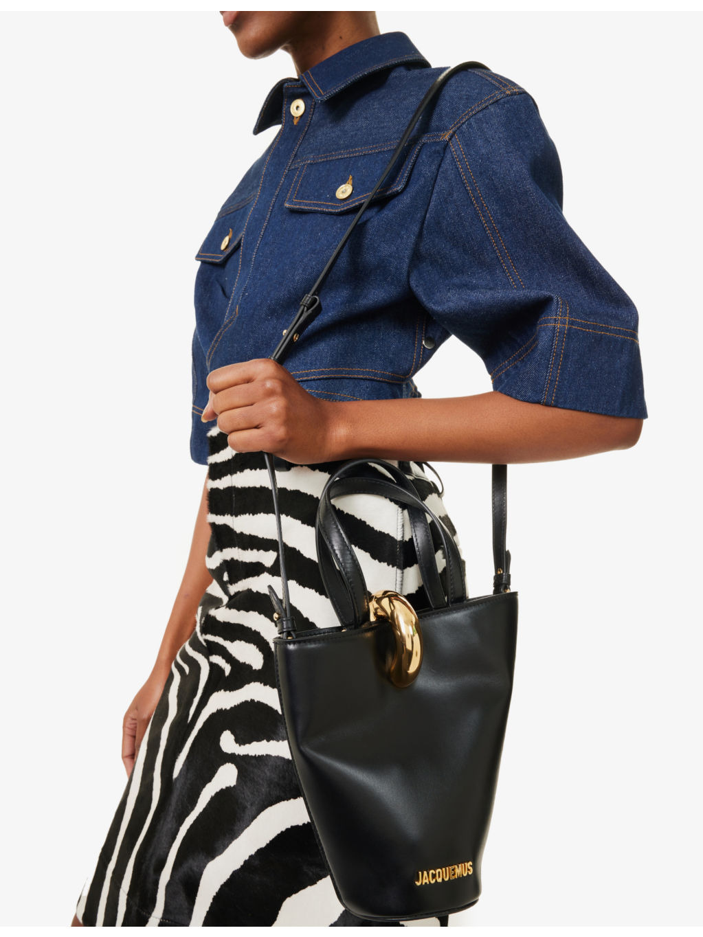 Le Petit Bambola leather bucket bag - 2