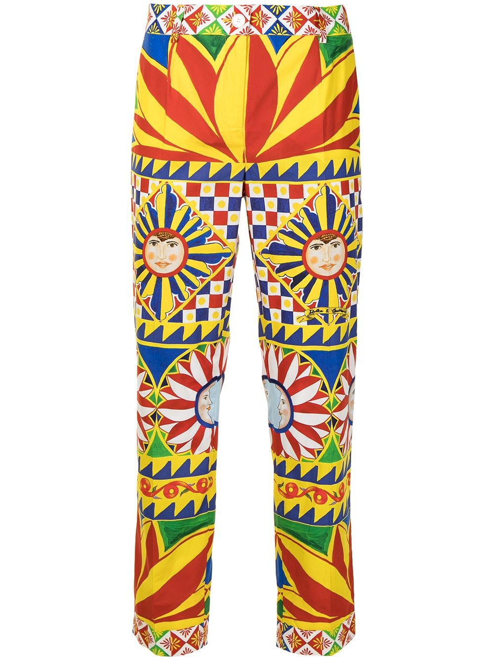 all-over print trousers - 1