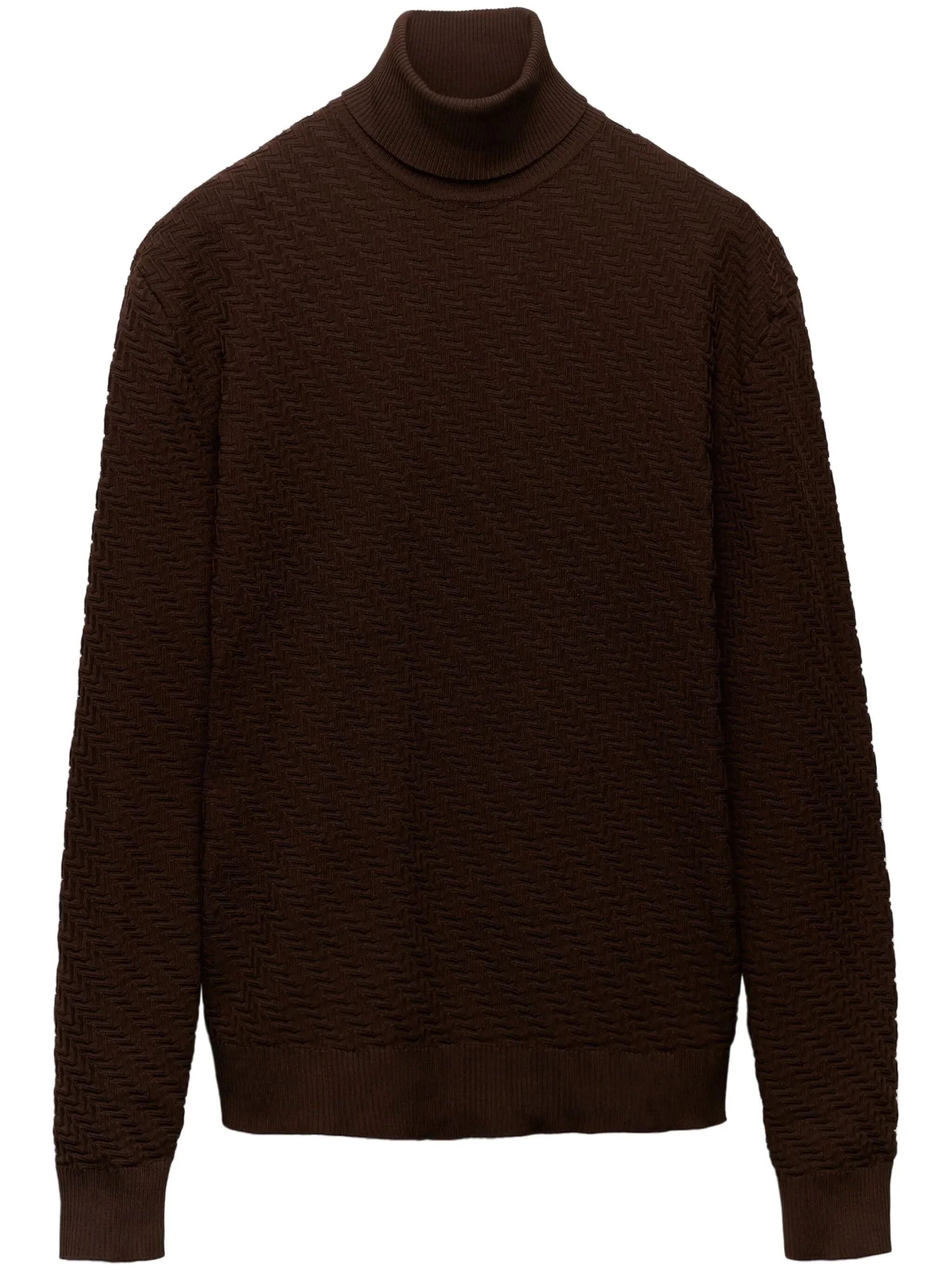 turtleneck nylon sweater - 1
