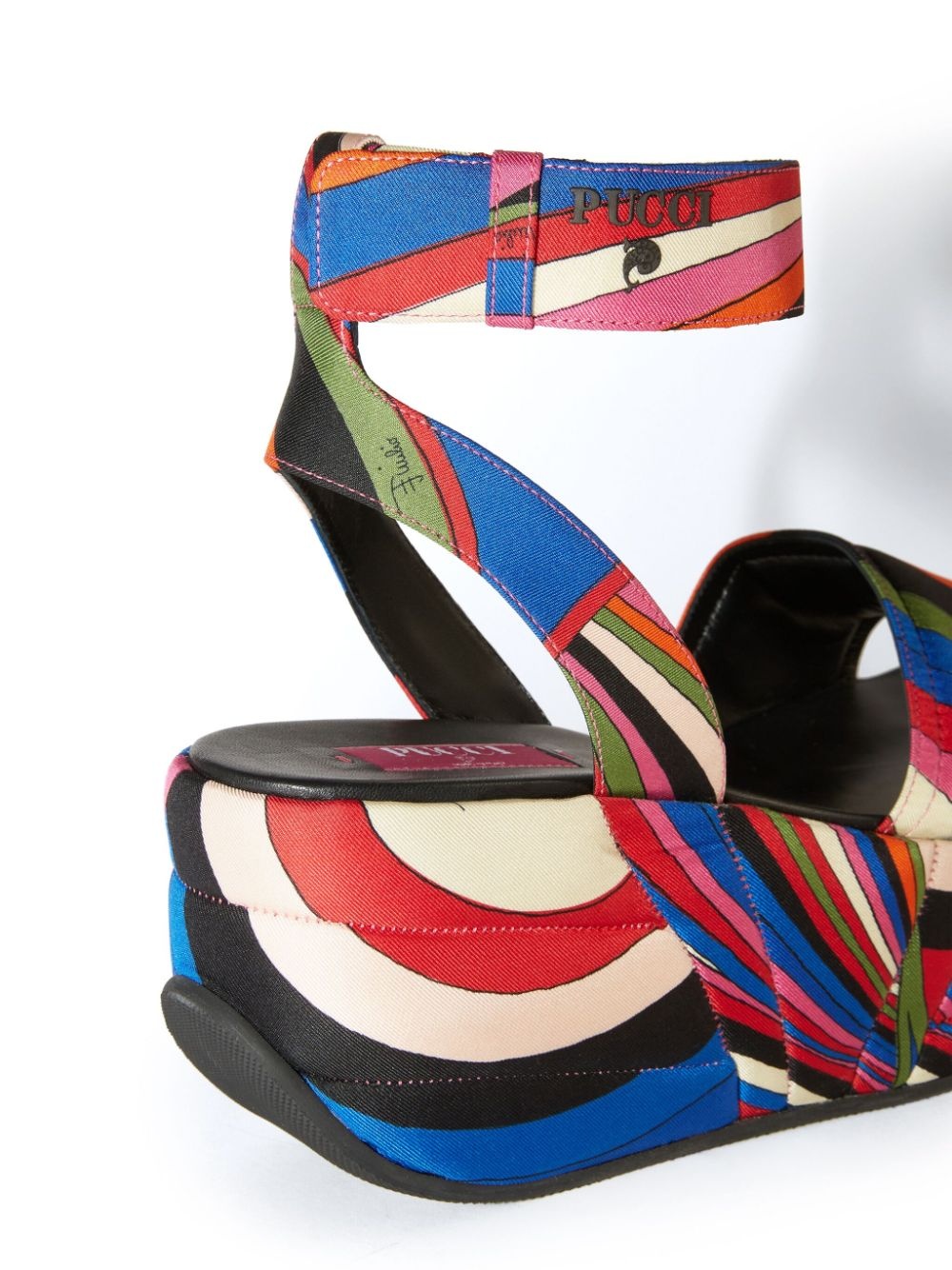 Pucciami Iride-print platform sandals - 4