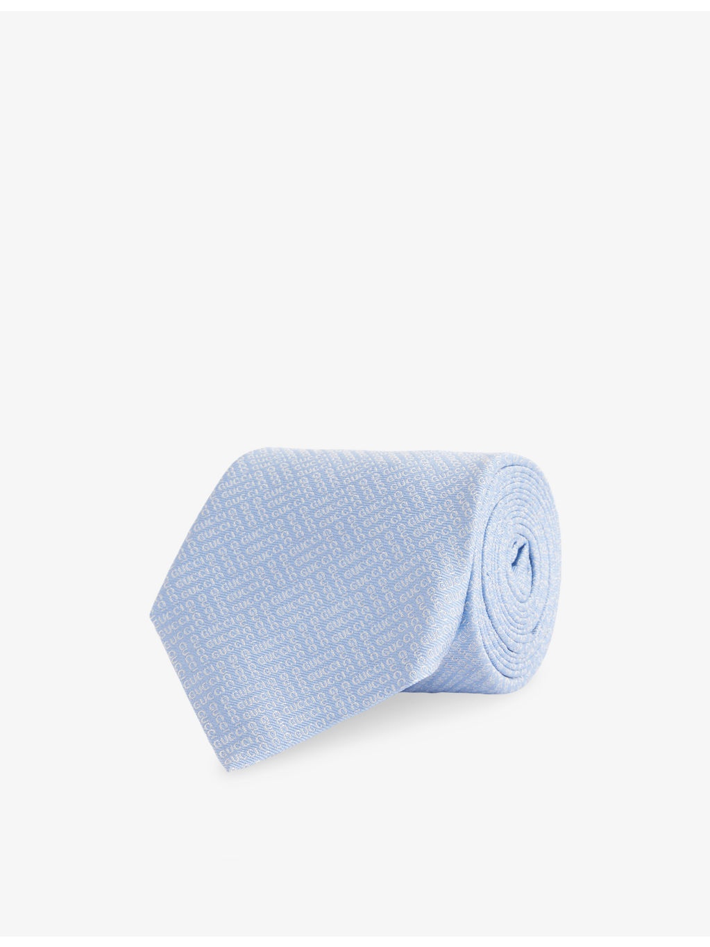 Brand-Print Jacquard Silk Tie - 1