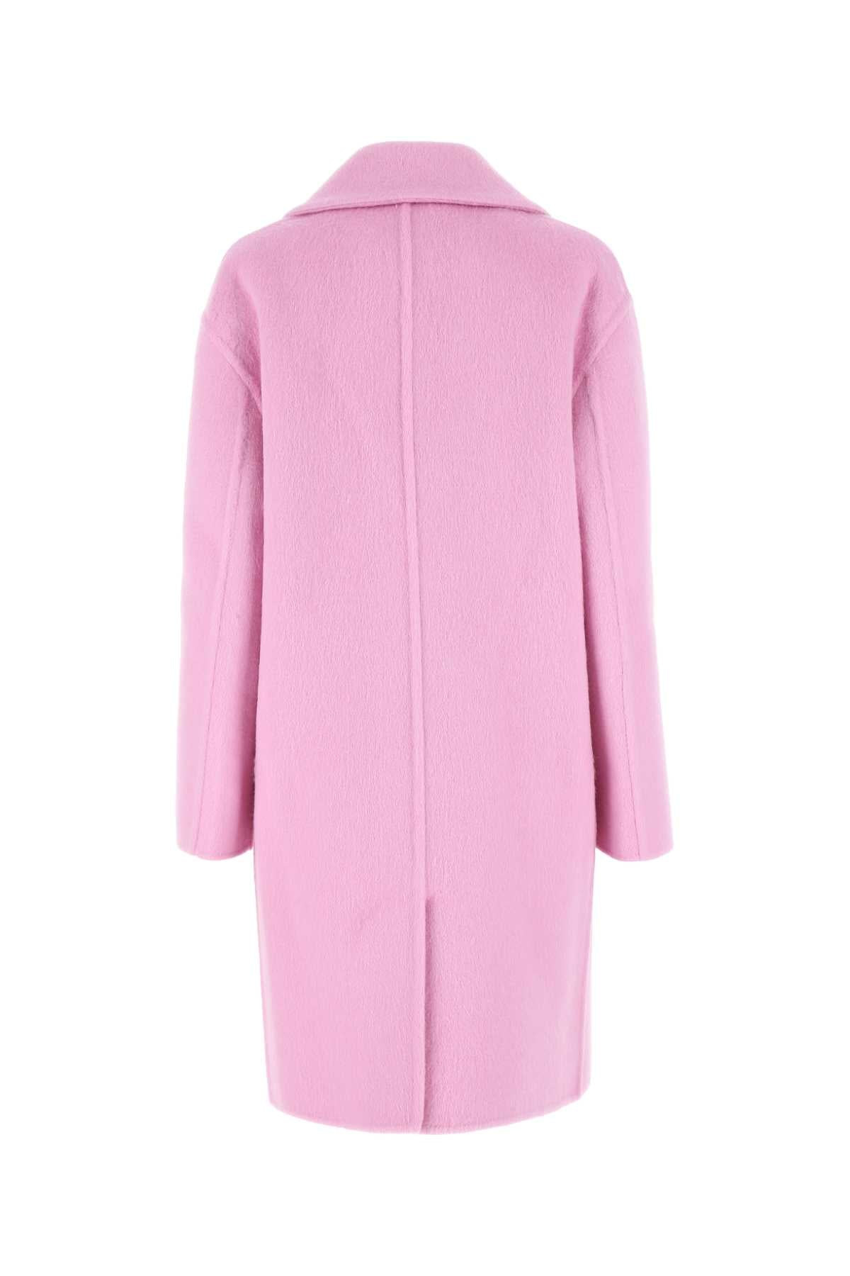 Bottega Veneta Women Pink Wool Blend Coat - 2