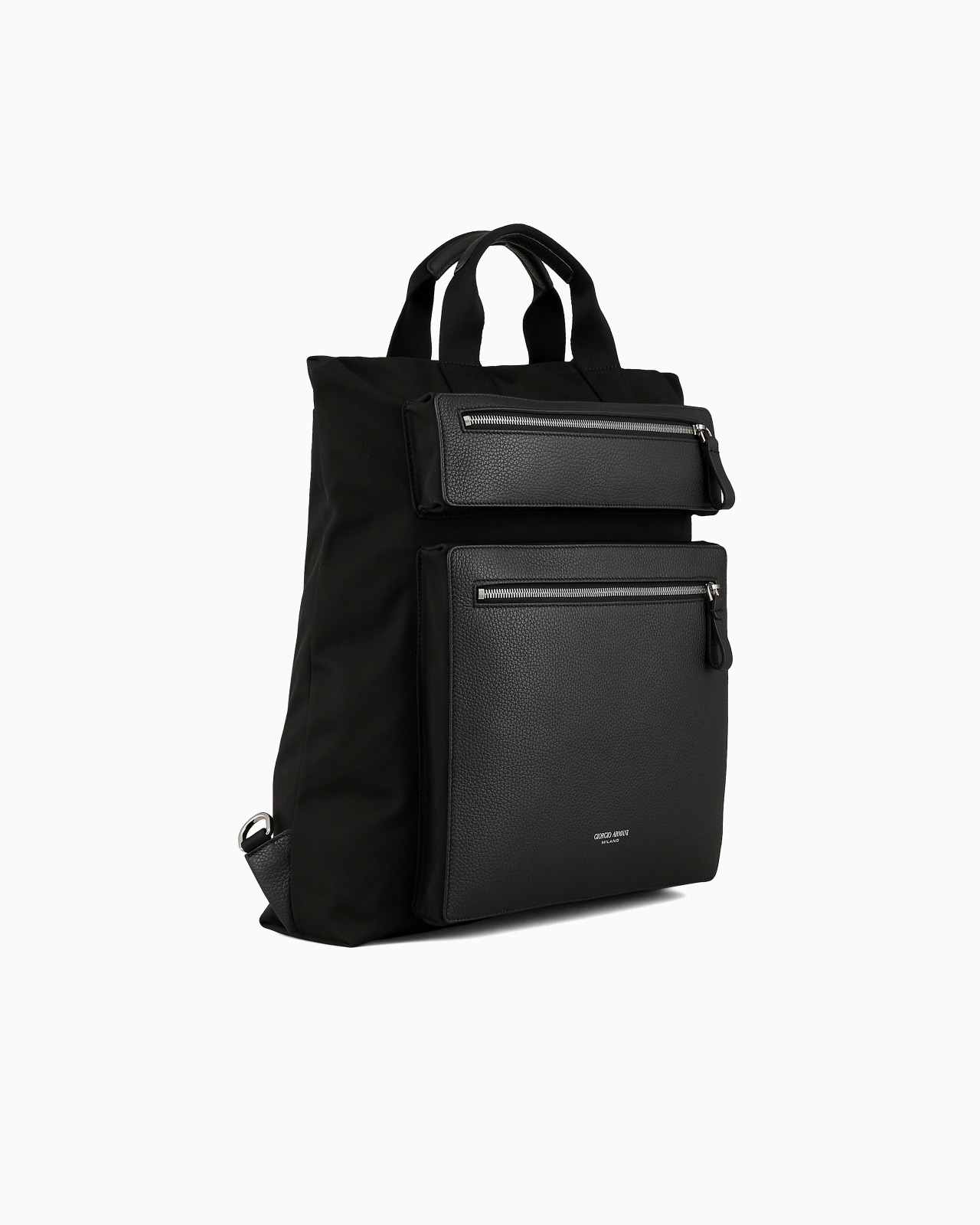ASV convertible shopper bag in nylon and pebbled leather - 2