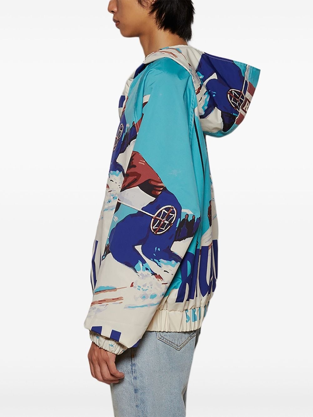 Deux Resort-print windbreaker - 4