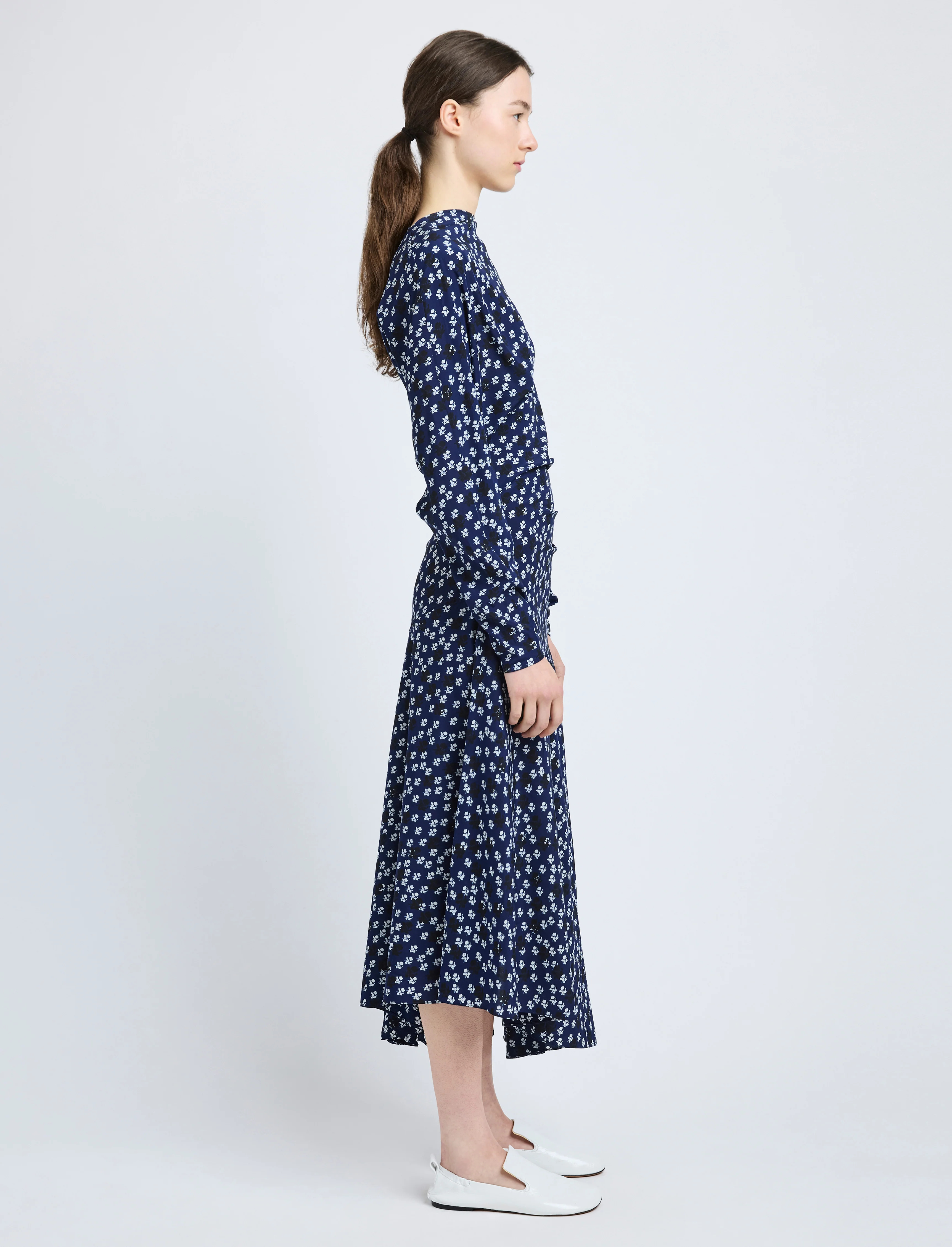 Alina Dress in Printed Silk Viscose - 3