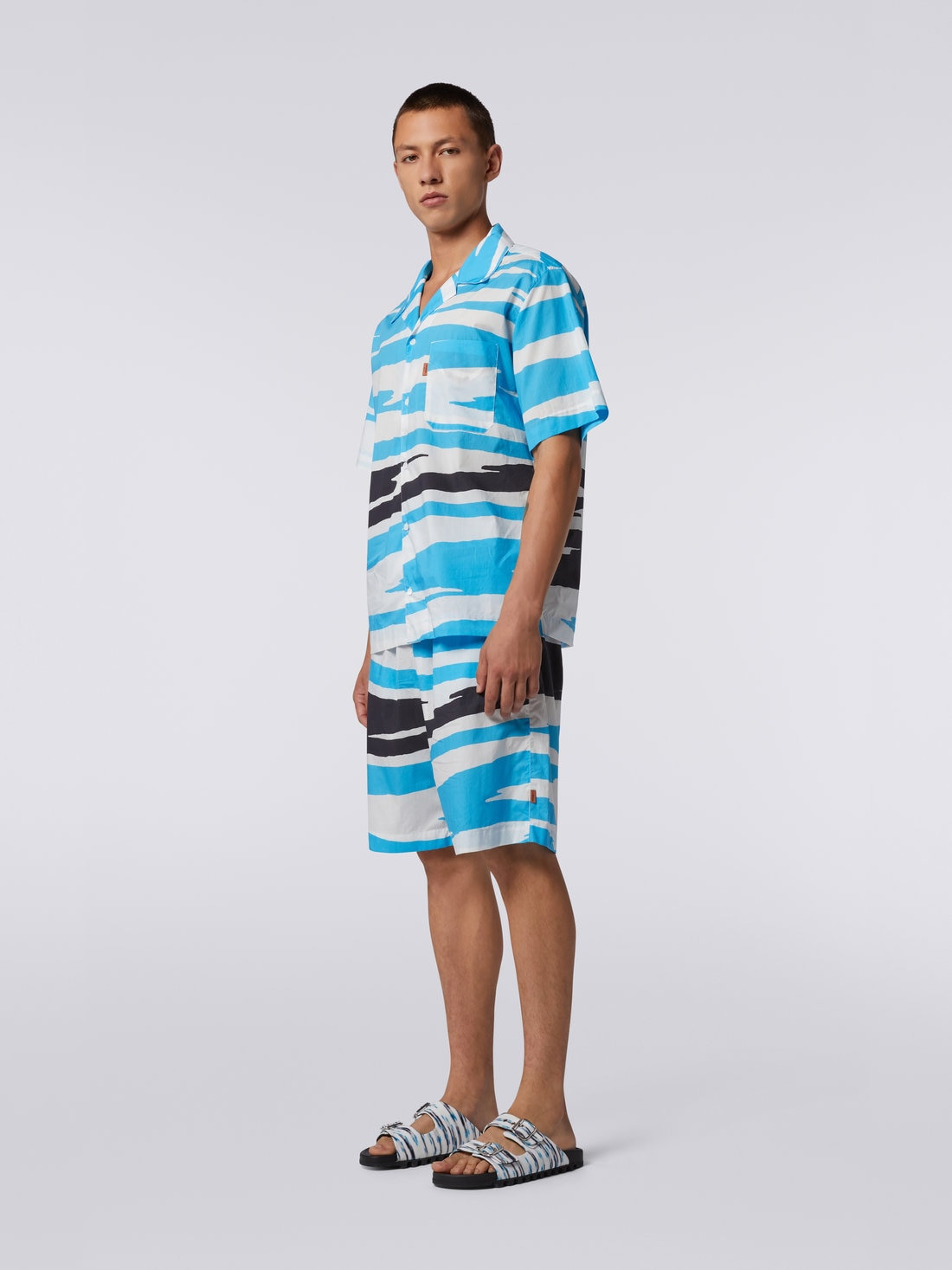 Short-sleeved cotton bowling shirt - 3