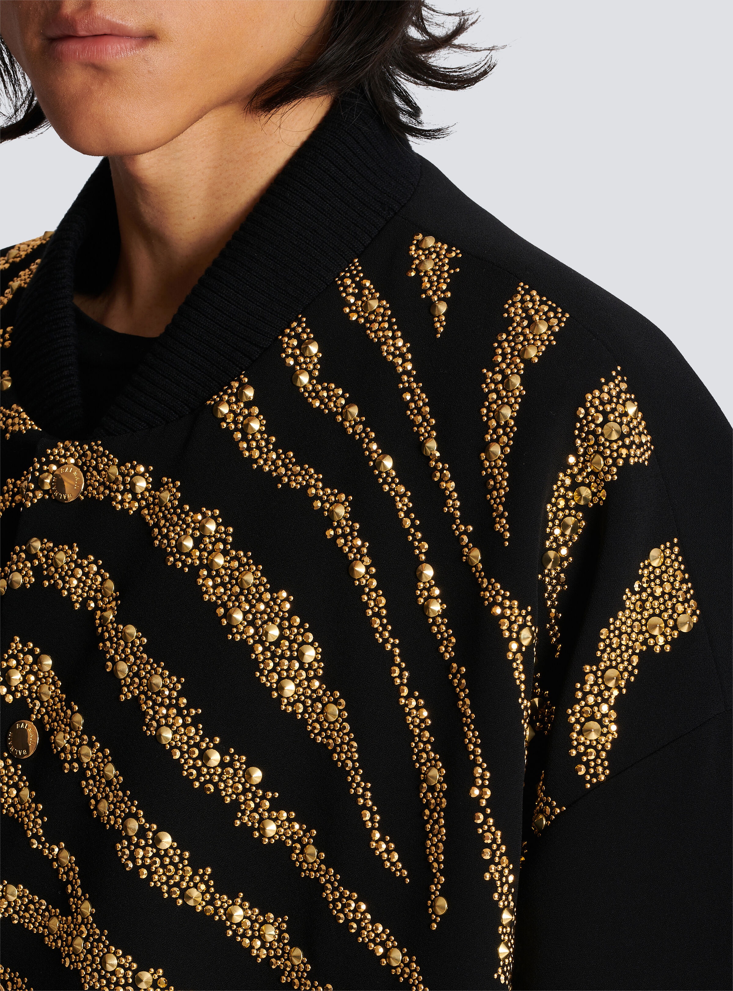 Zebra pattern bomber jacket - 8