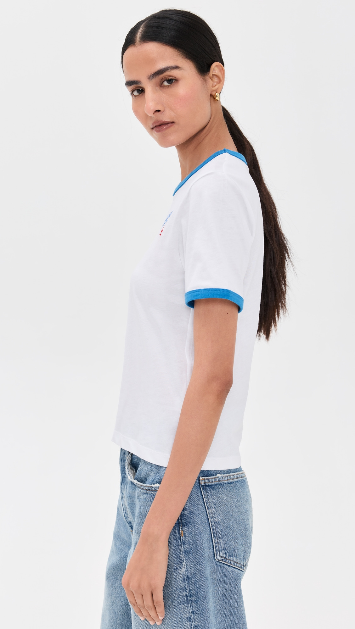 LA Dodgers Serif Ringer Tee - 3