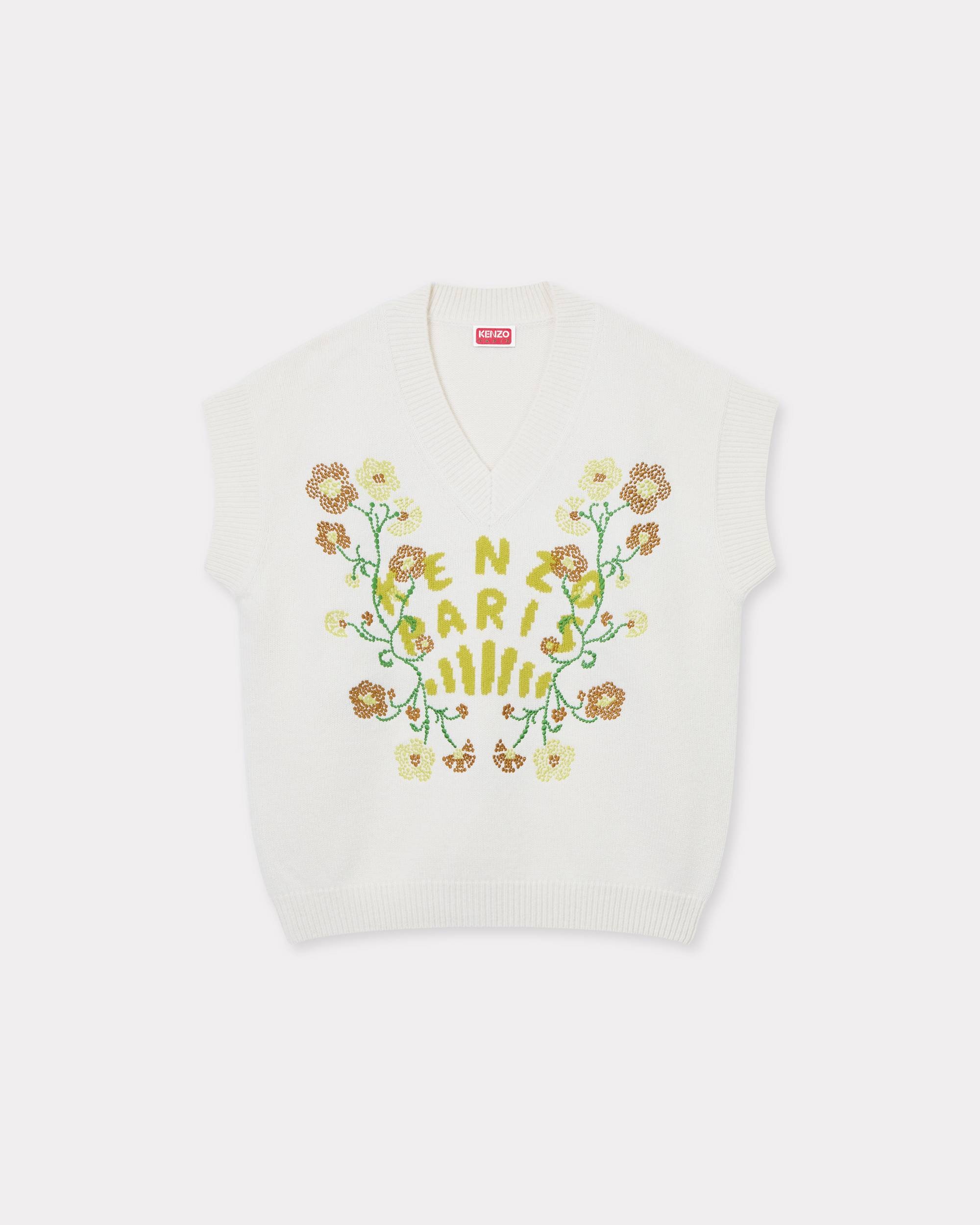 'KENZO Jungle Flower' embroidered wool vest - 1