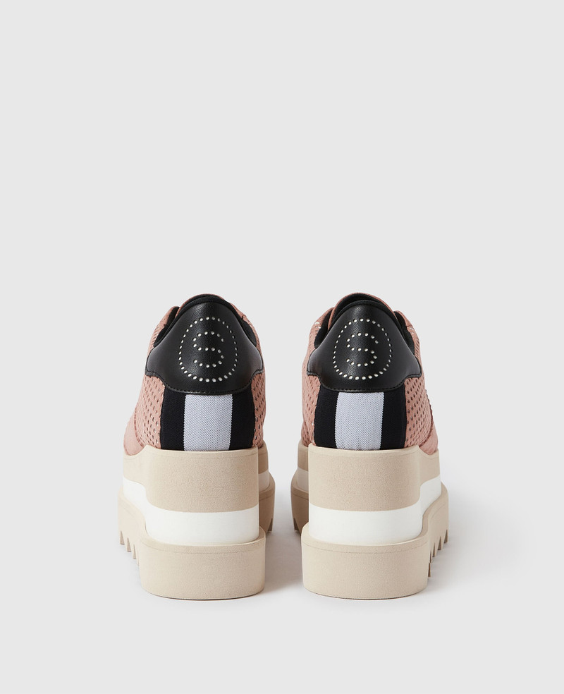 Sneak-Elyse Perforated Platform Sneakers 4