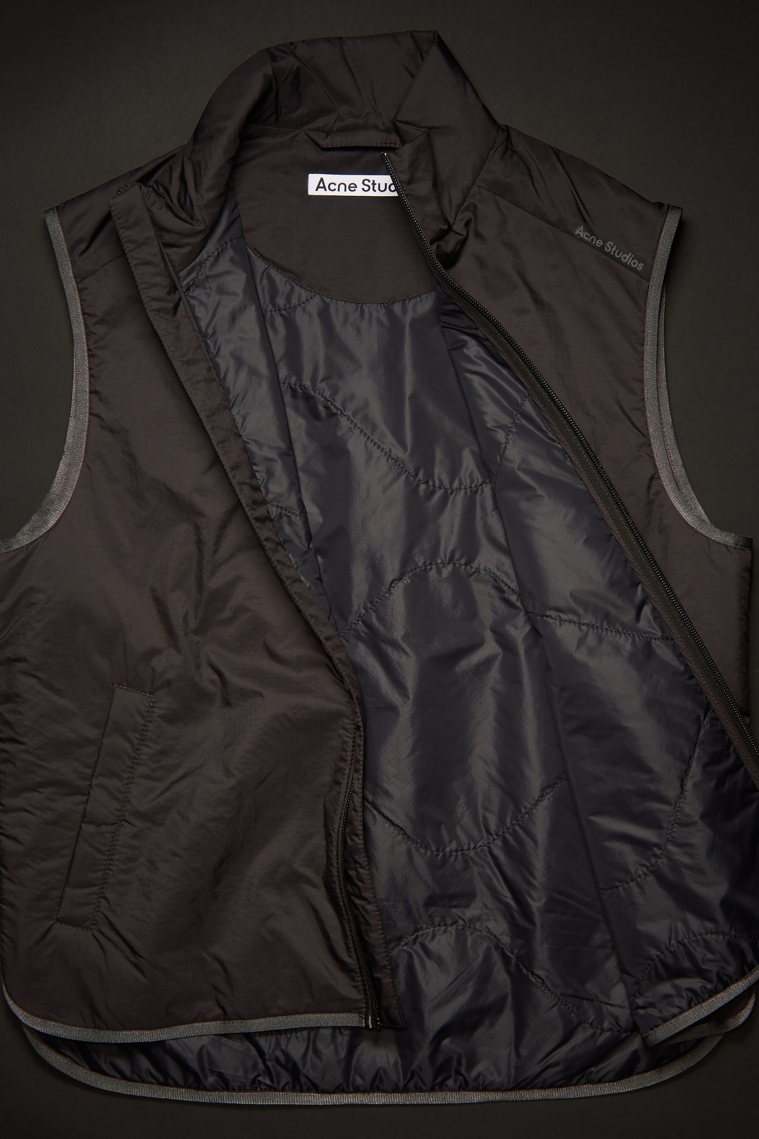 Padded ripstop vest black - 4