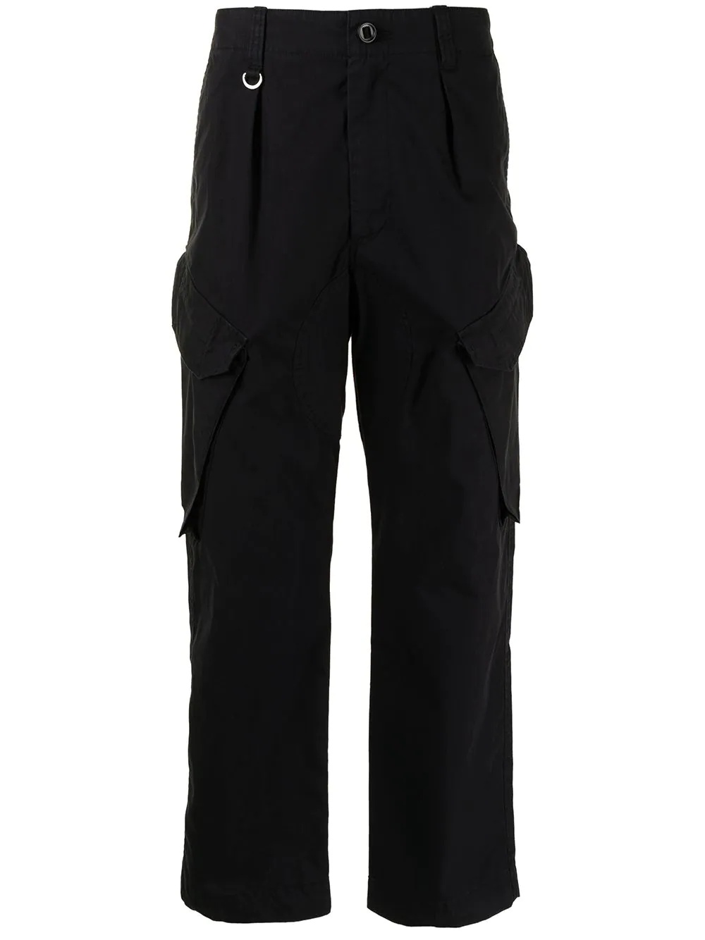 cropped cargo trousers - 1