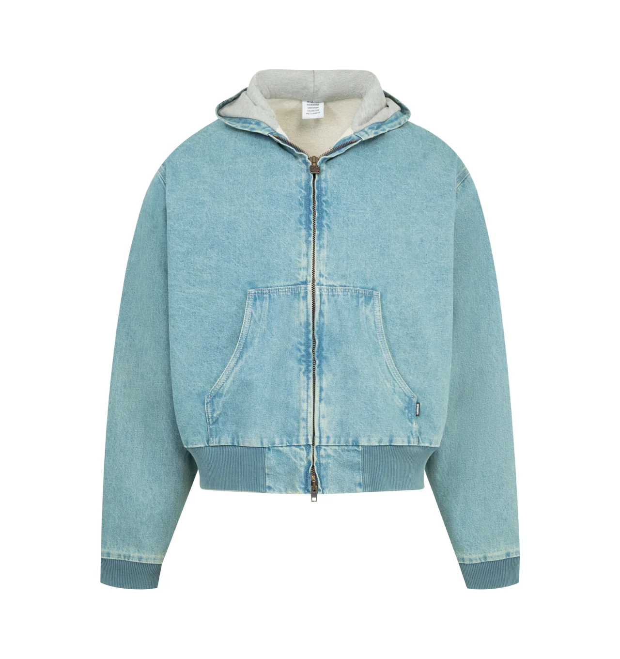 HOODED WORKWEAR DENIM JACKET - 1