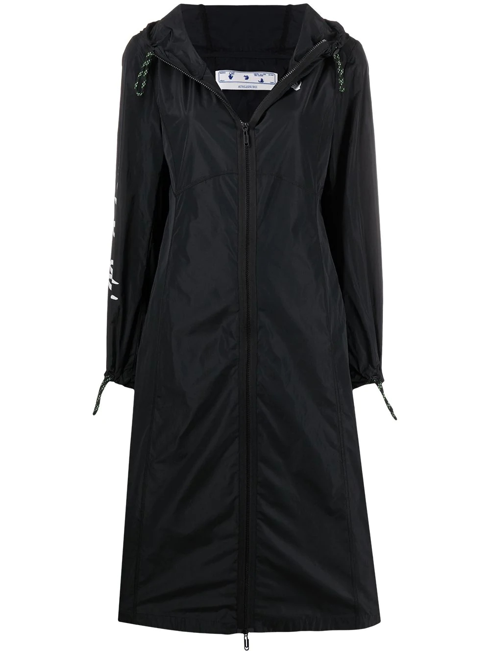 logo-print raincoat - 1