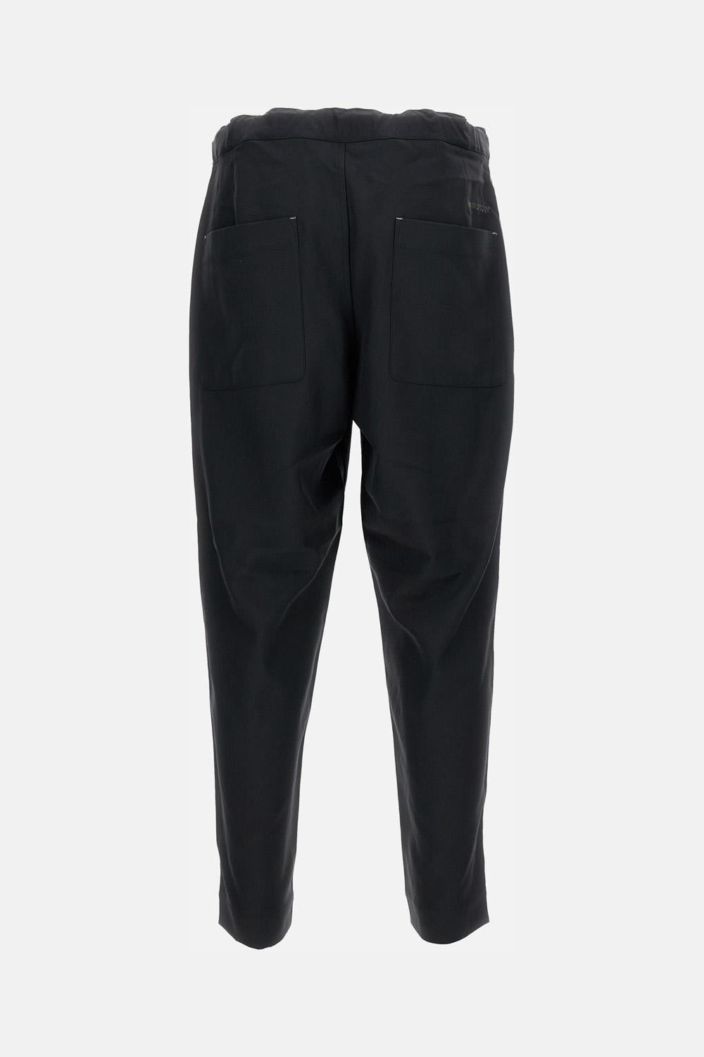 PANTALONI AMPI IN TWILL MELANGE PE - 2
