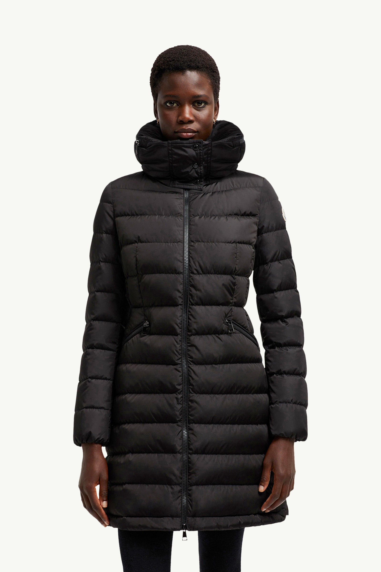 Flammette Hooded Long Down Jacket - 3