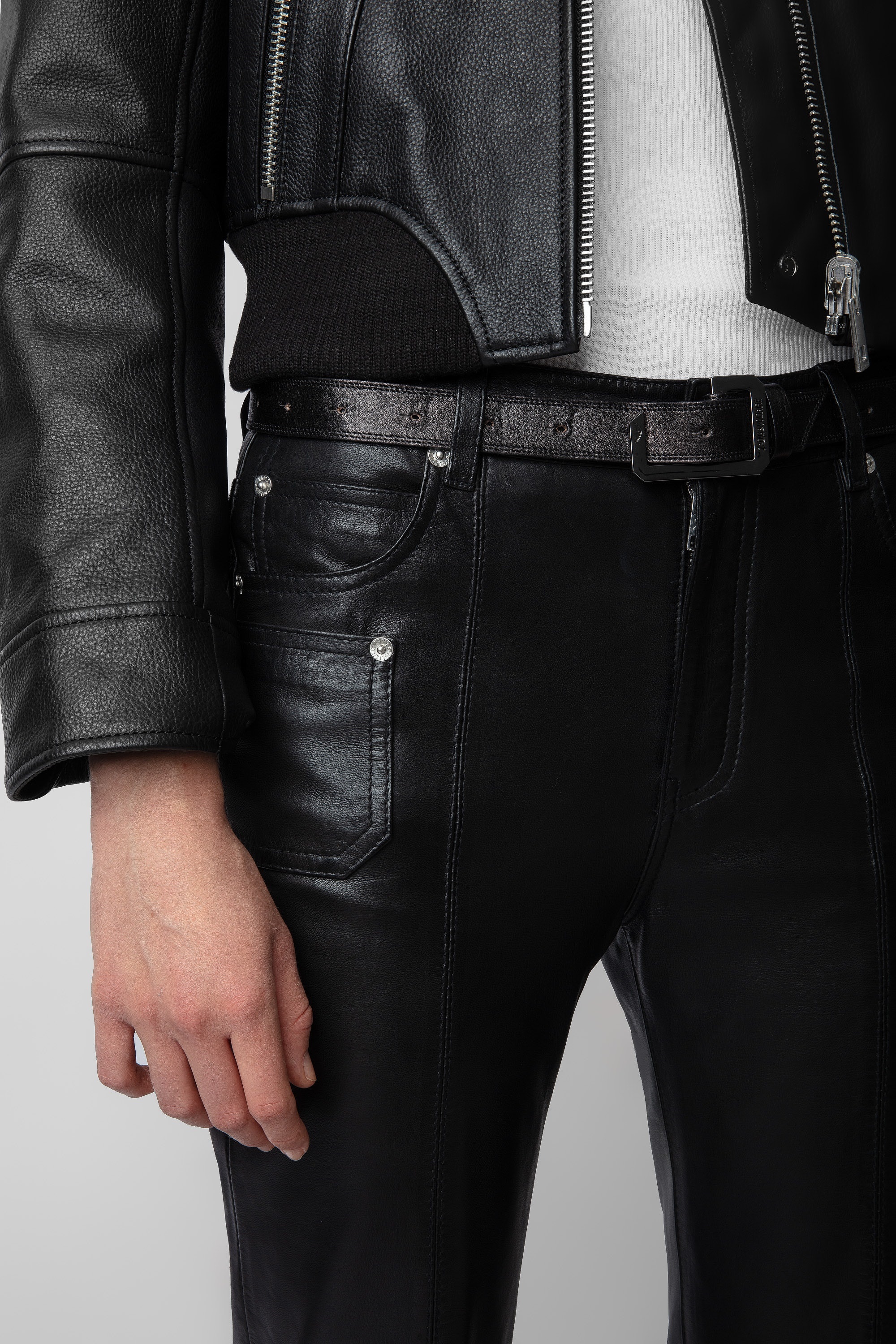 Elvir Leather Pants - 4