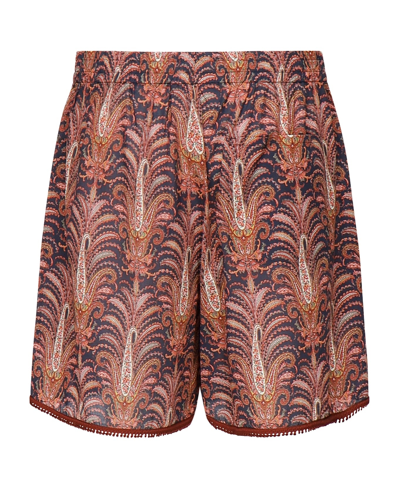 Cotton Shorts With Graphic Print - 3