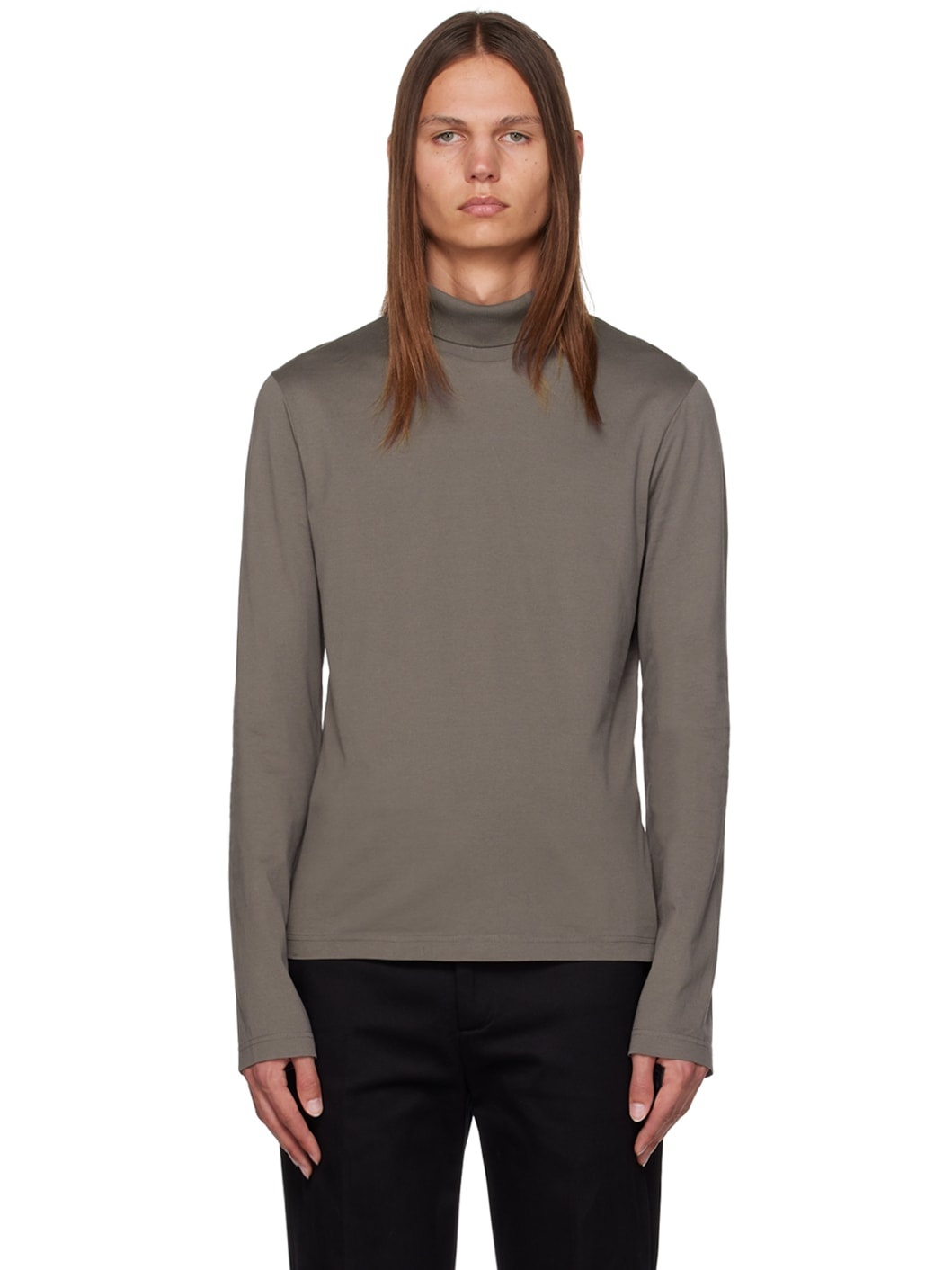 Acne Studios Gray Long Sleeve Turtleneck REVERSIBLE