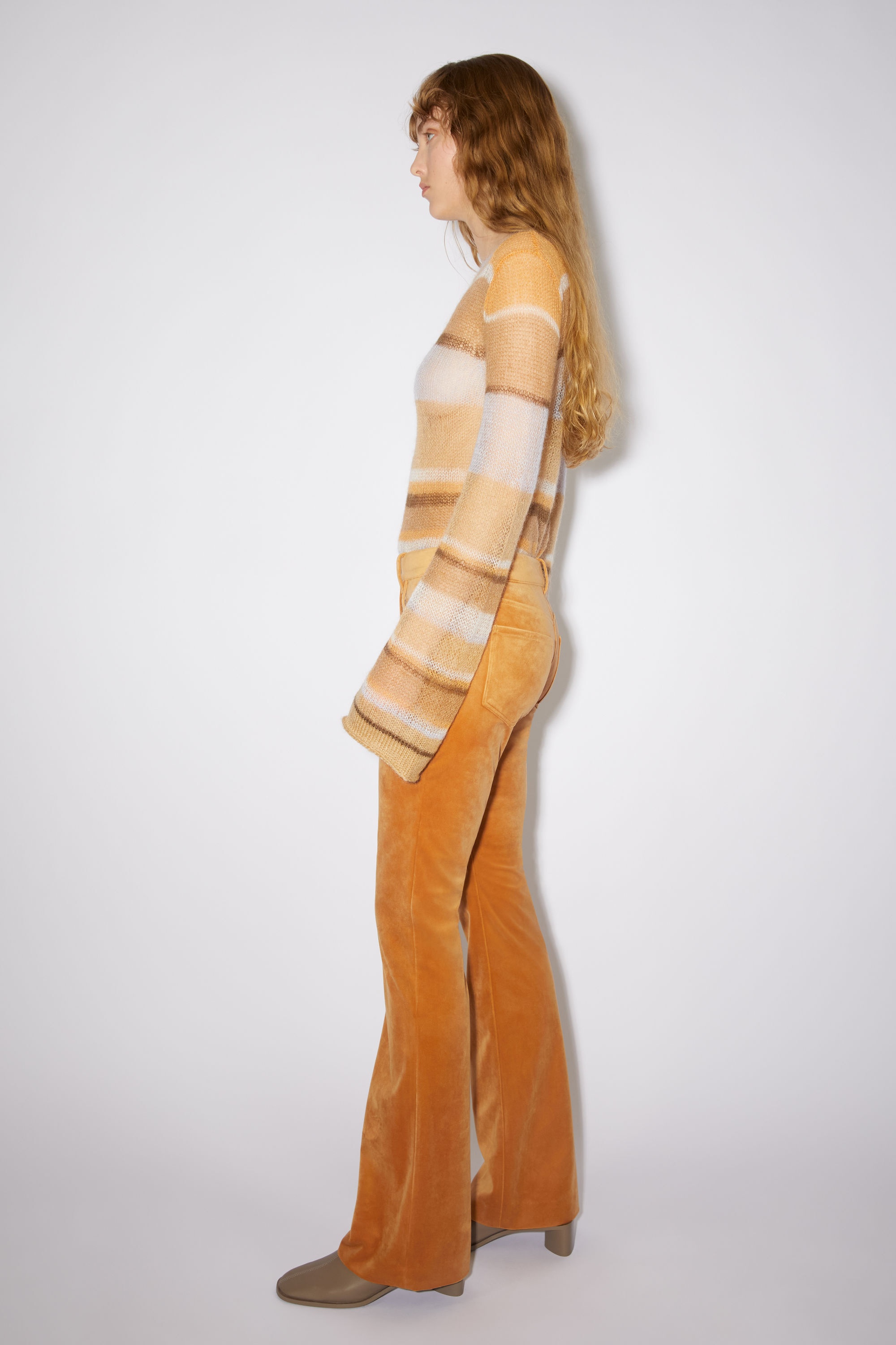 Velvet trousers - Honey yellow - 4