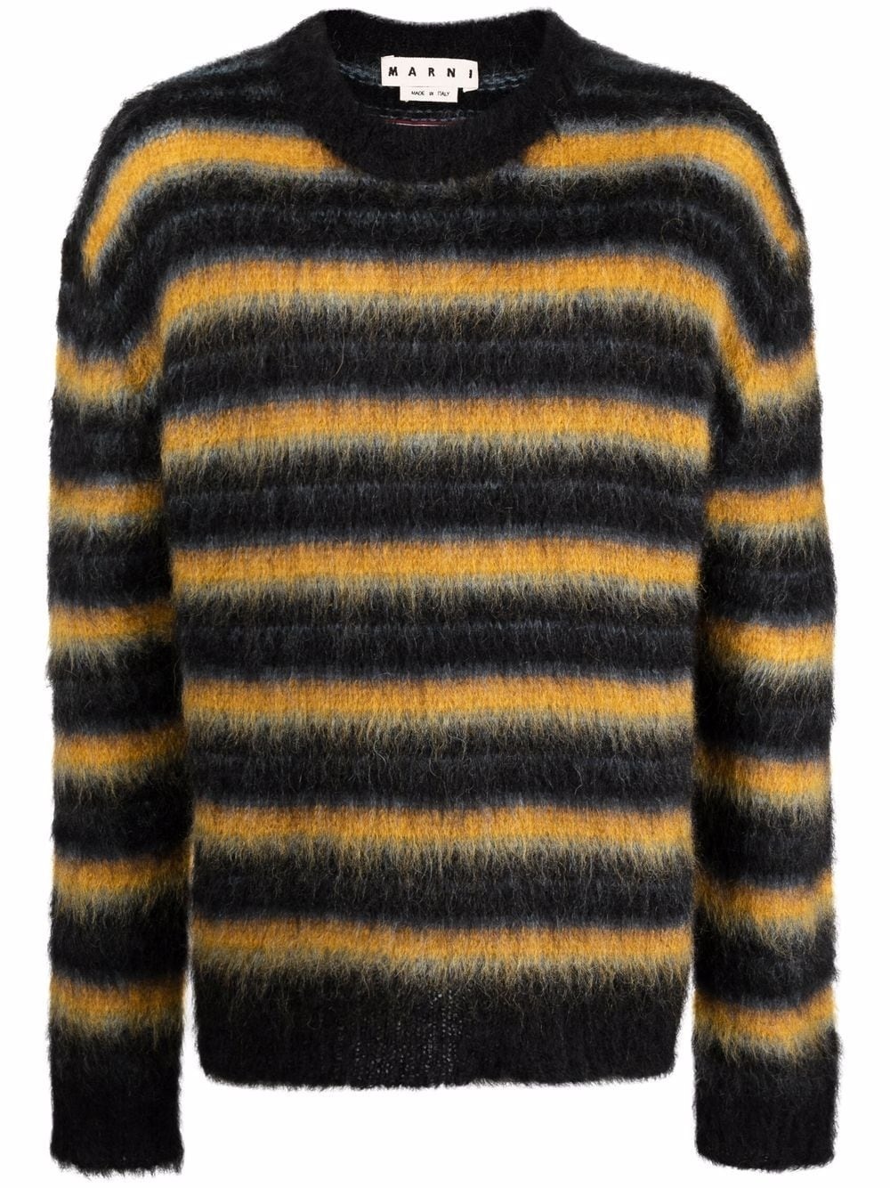 striped knitted jumper - 1