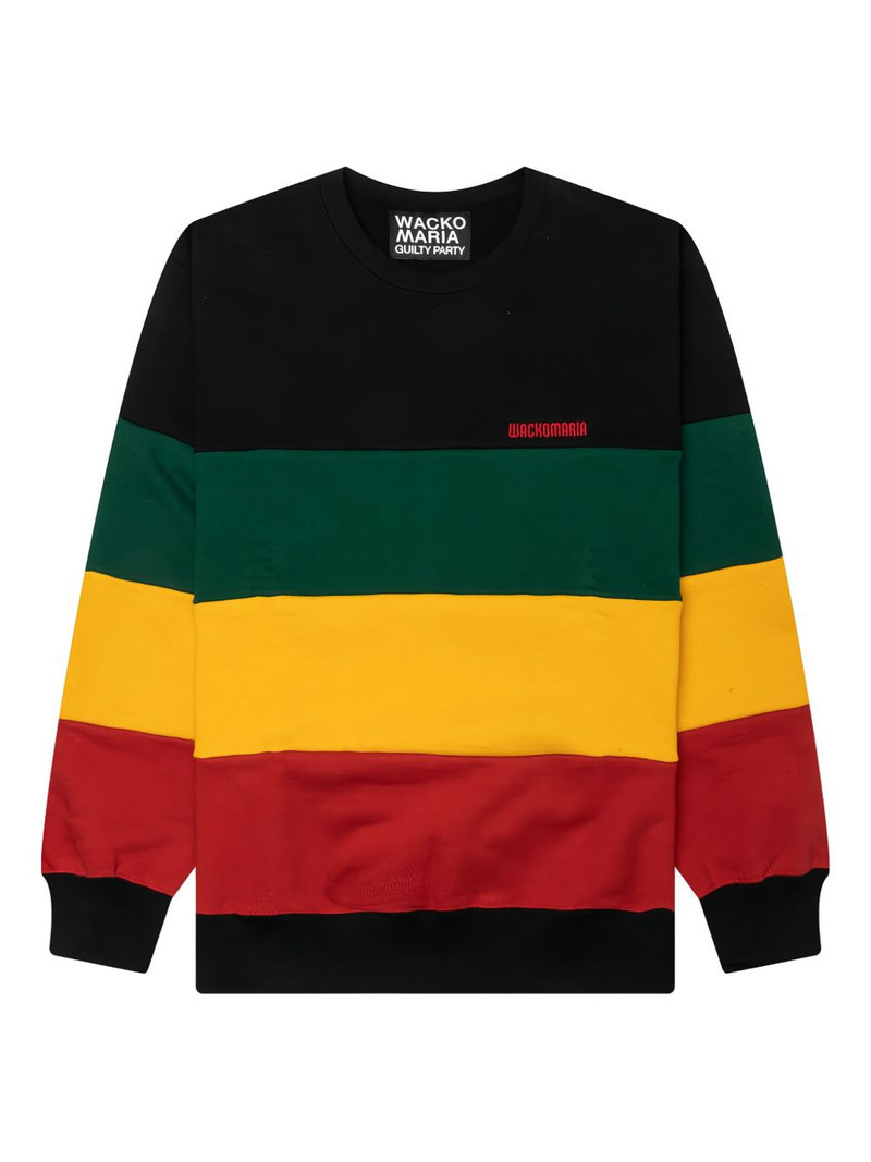 striped crew-neck sweatshirt 1
