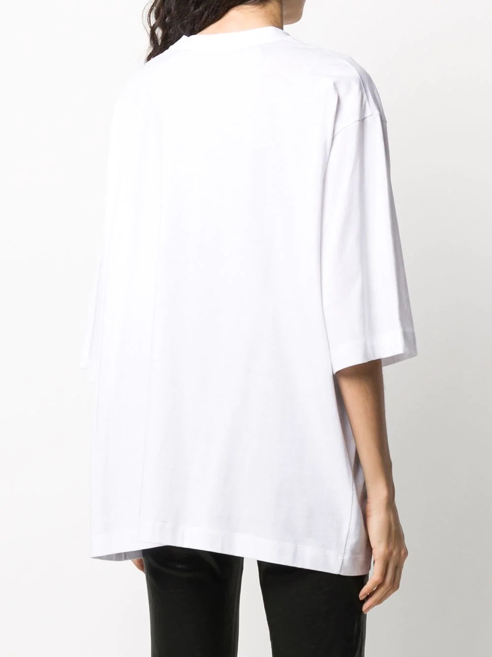 sequinned pocket oversized T-shirt - 4