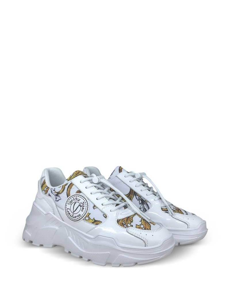VERSACE JEANS COUTURE Barocco-print sneakers outlook