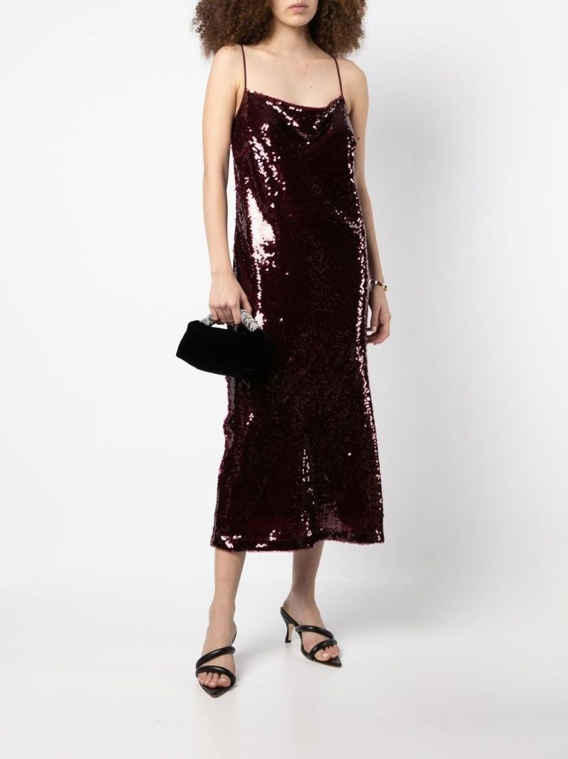 Vince sequin slip midi dress outlook