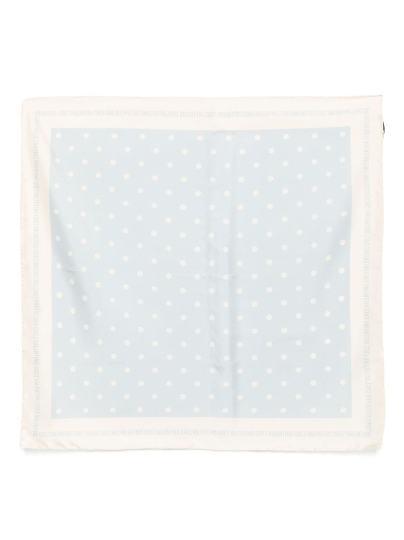 polka-dot silk scarf 1