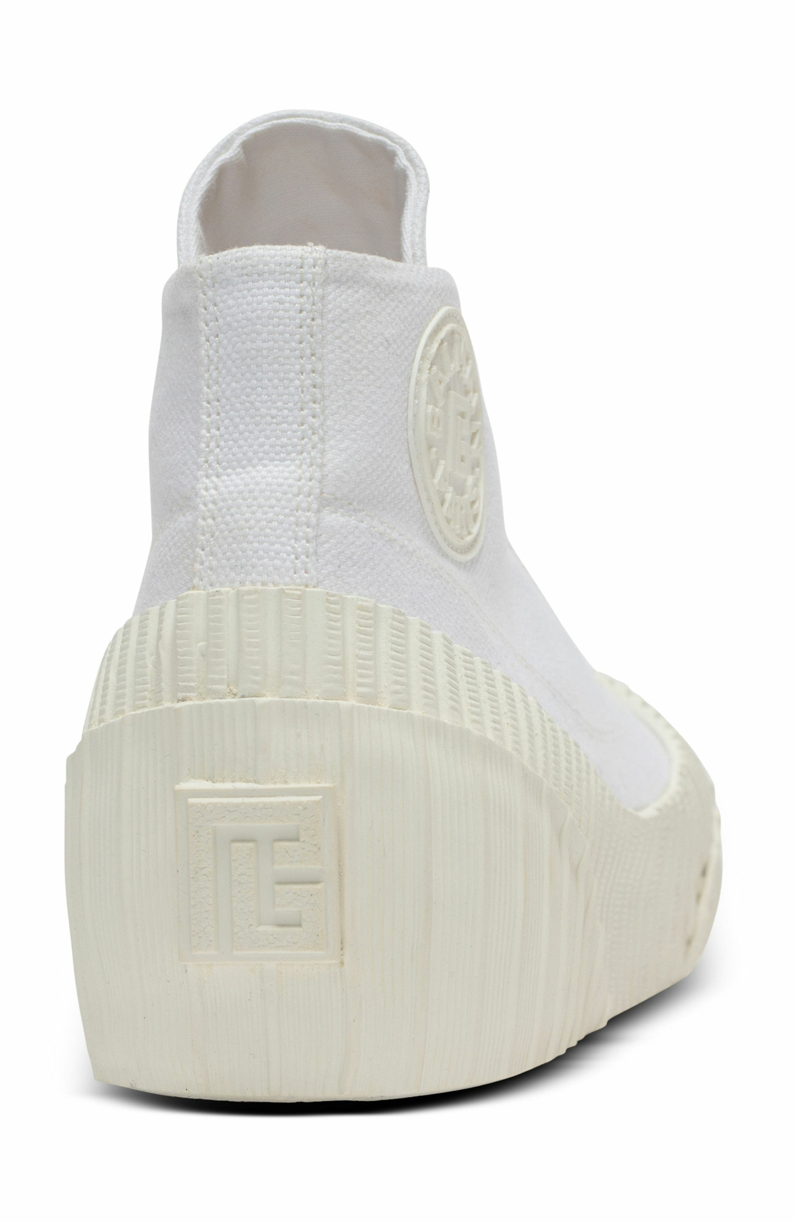 Balmain Riff Low canvas sneakers in White at Nordstrom - 9