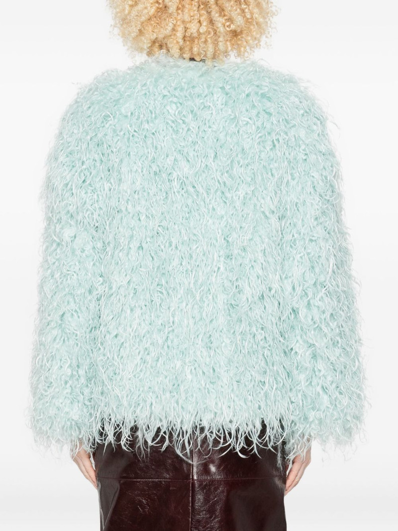 wave faux-fur jacket 4