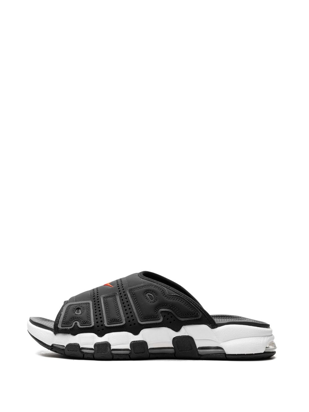 Air More Uptempo "Black/White/Red" slides - 5