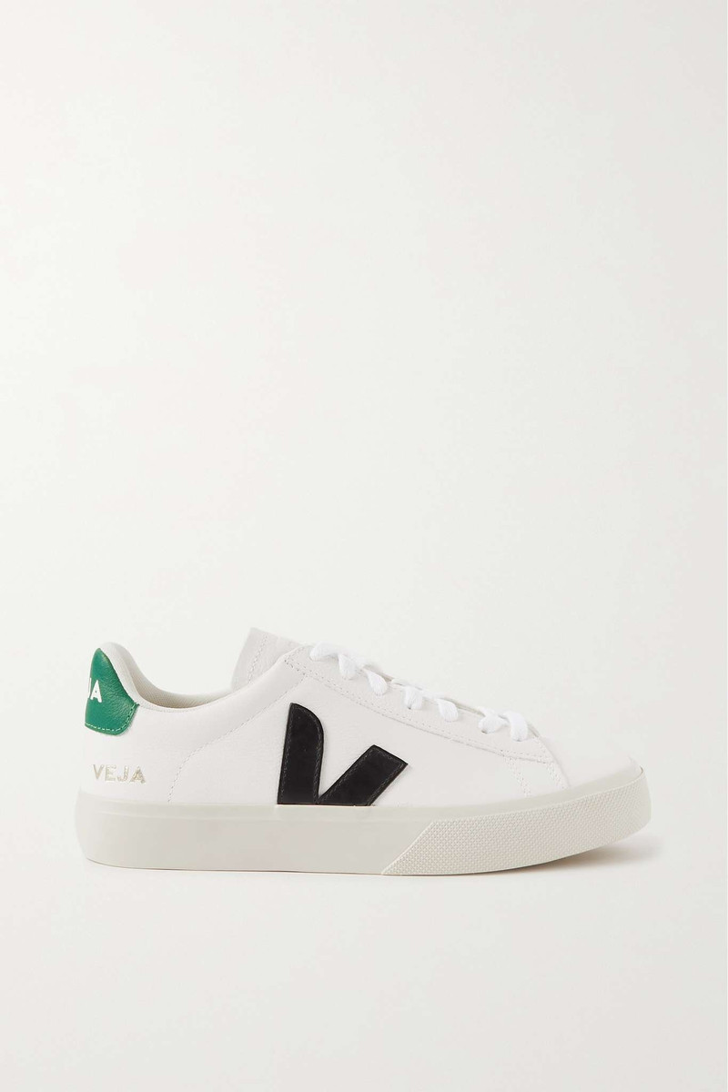 Campo rubber-trimmed leather sneakers 1