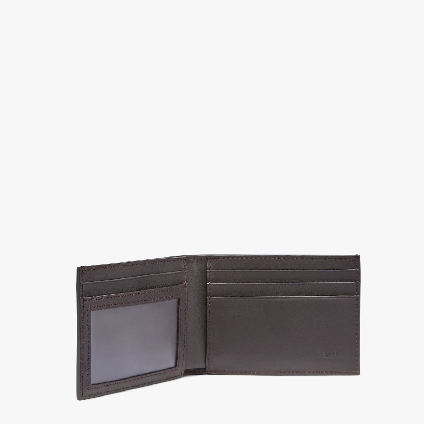 Brown fabric bi-fold - 3