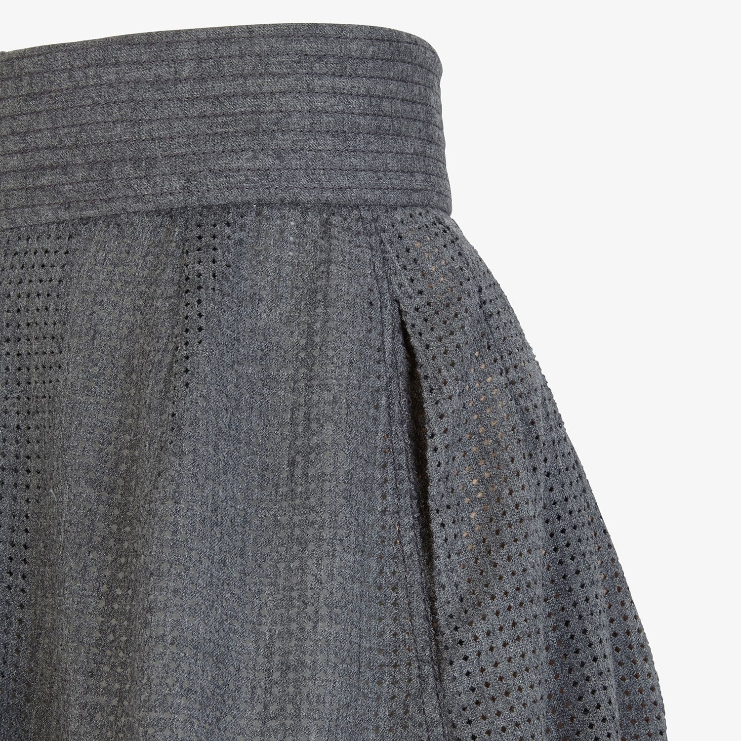 Gray flannel skirt - 3