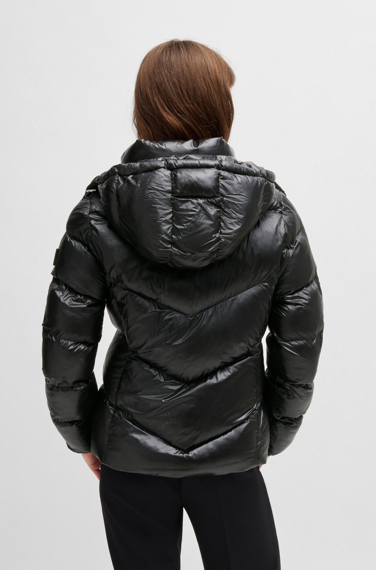 WATER-REPELLENT PADDED JACKET WITH ADJUSTABLE HOOD - 4