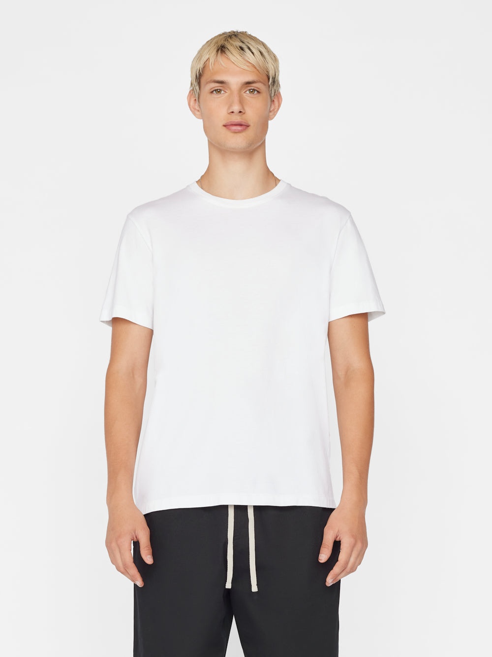 FRAME Logo Tee in Blanc - 4