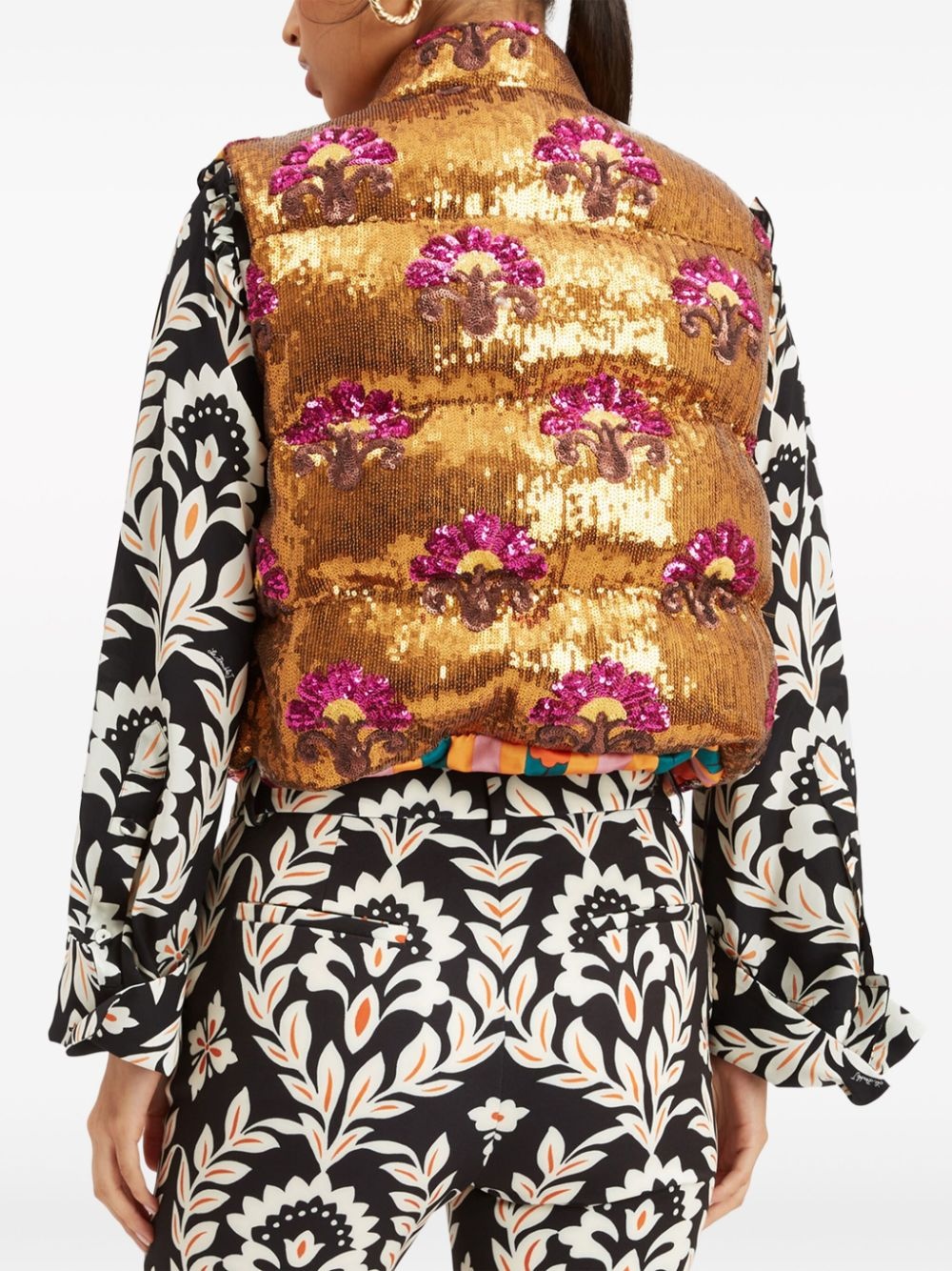 Bonbon quilted gilet - 3