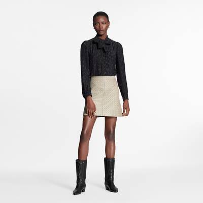 Louis Vuitton Louis Vuitton Monogram Leather Mini Skirt outlook