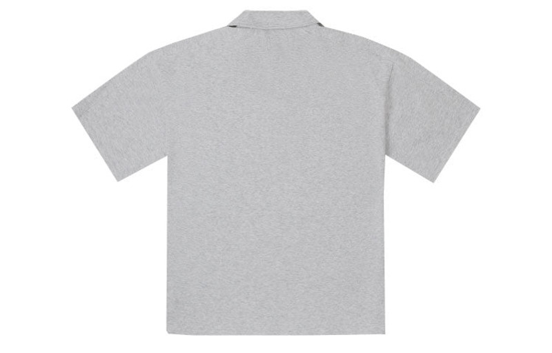 Converse Converse Waffle Polo Shirt 'Grey' 10027230-A02 outlook
