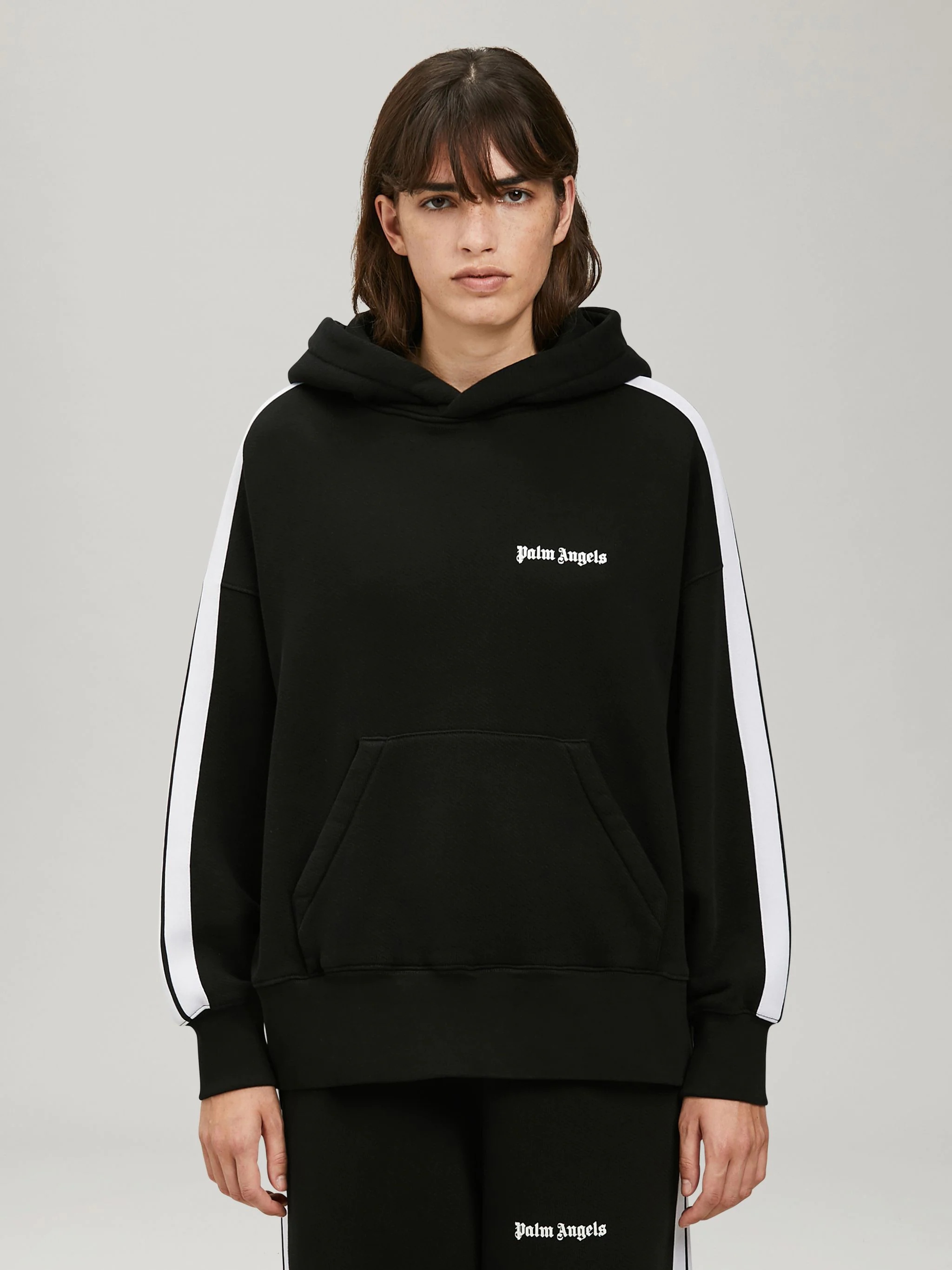 BLACK TRACK HOODIE - 3