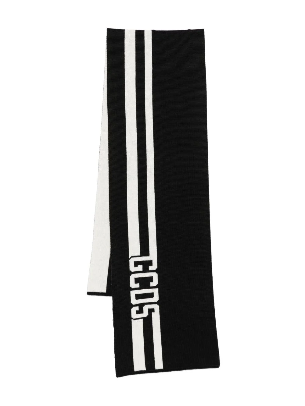 striped cotton scarf - 1