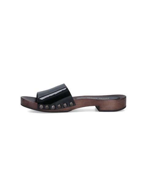 Miu Miu Women Logo Clogs - 3
