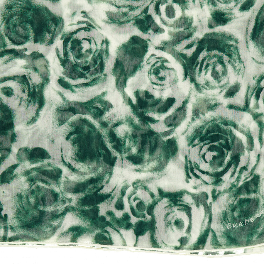 Burberry Water Rose Silk Square Scarf - 4