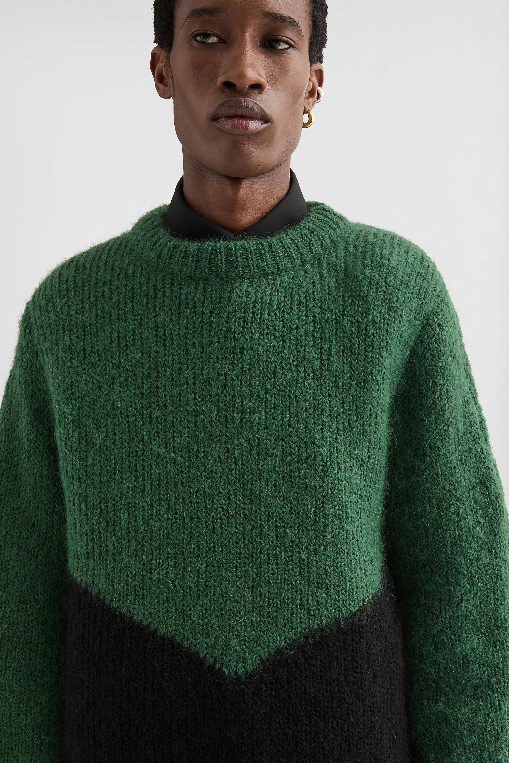 Wool Blend Crew-Neck Sweater - 4